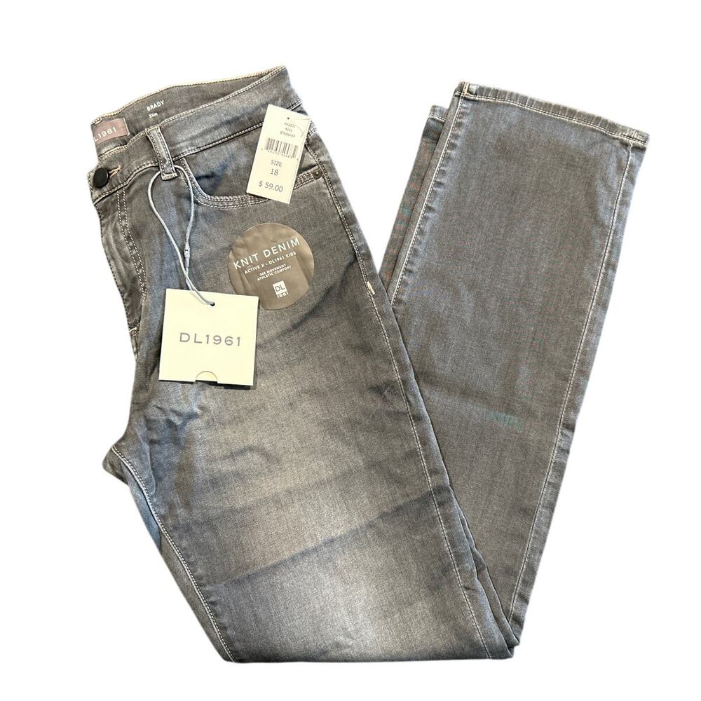 NWT DL1961 Brady Slim Stretch Knit Denim Jeans, Starship, Boys Size 18